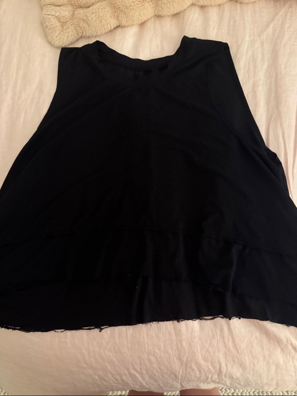 FP Movement by Free People Black Layered Muscle Tank